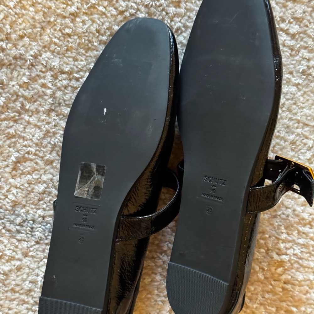 NEW Schutz Courtney Buckle Patent Flats - Picture 13 of 14